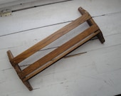 Vintage Church Pew Book Holder Oak