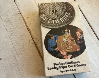 1970s Vintage Waterworks Card Game Parker Brothers Complete Leaky Pipe