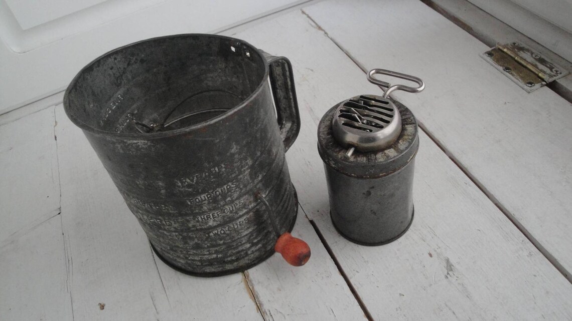 Vintage Sifter and Grinder Etsy