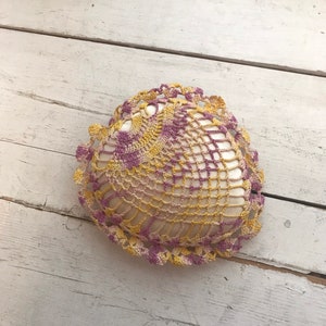 Vintage Crochet Pin Cushion Handmade image 1