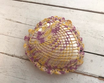 Vintage Crochet Pin Cushion Handmade