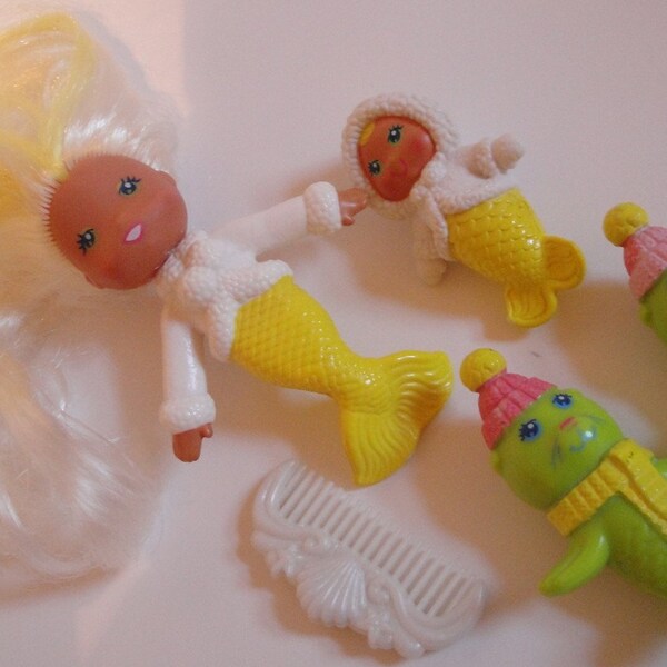 Vintage Sea Wees Icy Gals Shelly, Baby Pearl and Pet Shivers