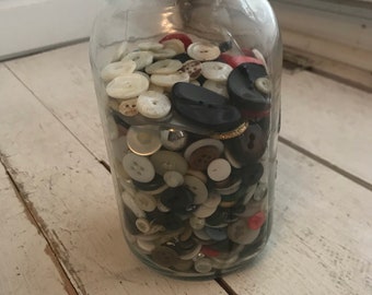 Vintage Jar of Buttons