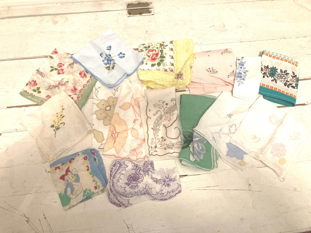 ビンテージ 70s USA きのこ 蝶々 レトロインテリア ハンカチ タオル 飾 ビンテージ 70s USA きのこ 蝶々 レトロインテリア ハンカチ タオル 飾