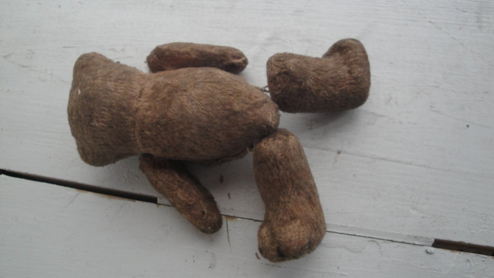 Vintage Teddy Bear Jointed Plush Japan Brown Miniature - Etsy