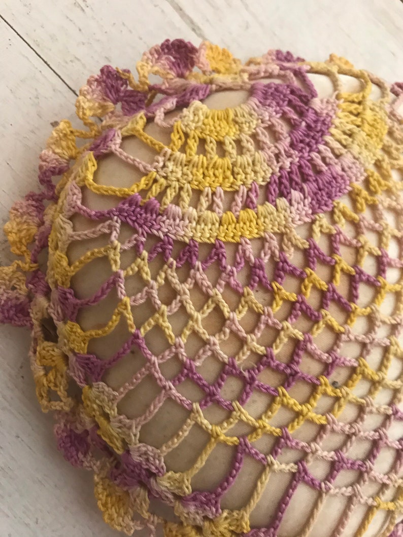 Vintage Crochet Pin Cushion Handmade image 5