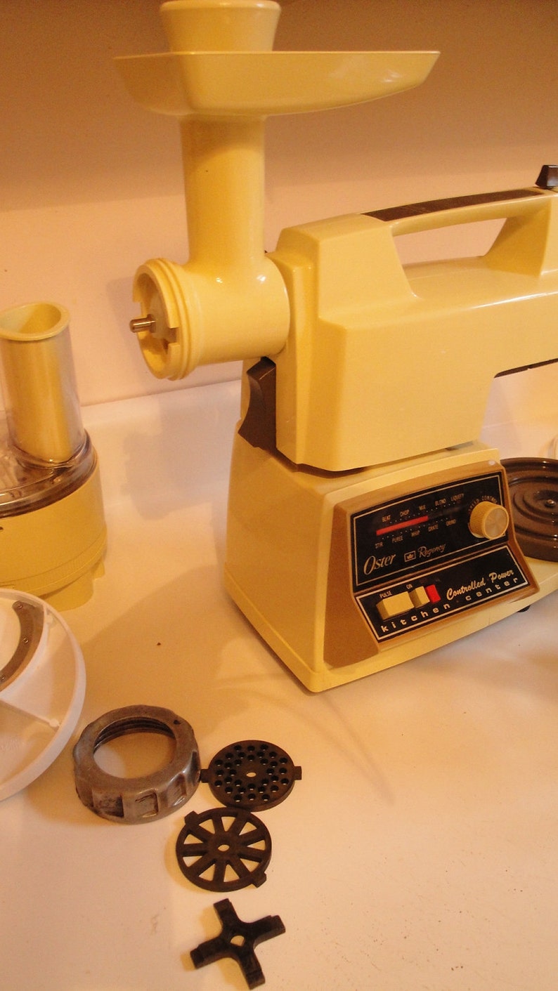 1970s Vintage Oster Regency Kitchen Center Mixer Grinder Etsy