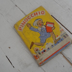 Vintage Pinocchio Children&#39;s Book 1937