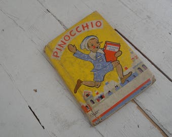 Vintage Pinocchio Children's Book 1937