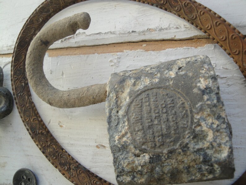 Vintage Key Lock Chain Picture Frame Copper Etsy