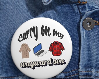 Dean, Sam, Castiel Supernatural Pin Buttons,Supernatural gift, Winchester merch, gift idea Supernatoral lover, Carry on wayward son