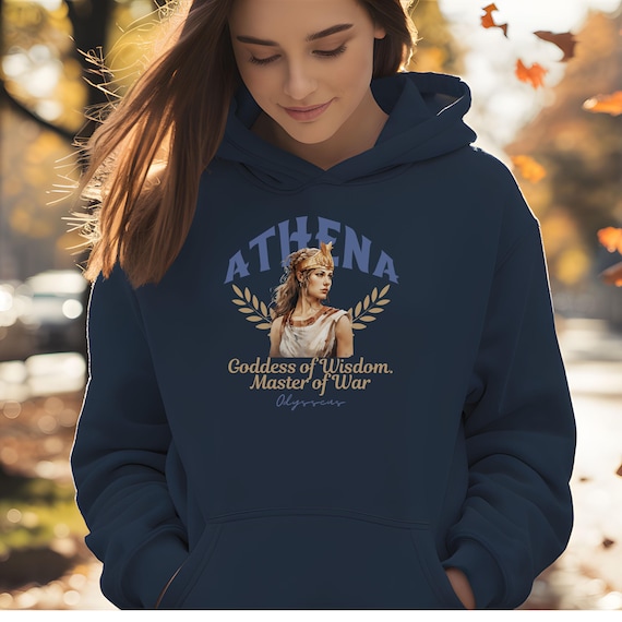 Epic Athena Hooded Sweatshirt, Musical Odysseus King of Ithaca