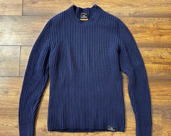 PARAJUMPERS men’s blue Lana WOOL crew neck knit Sweater pullover SIZE L