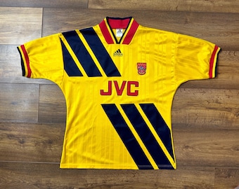 Arsenal 1993-1994 Auswärtstrikot Fußballtrikot Vintage Maglia Camiseta authentische Größe 40-42 Kit selten