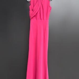 alexander mcqueen hot pink dress Alexander Mcqueen S/S 2008 Hot Pink Strapless Silk Dress