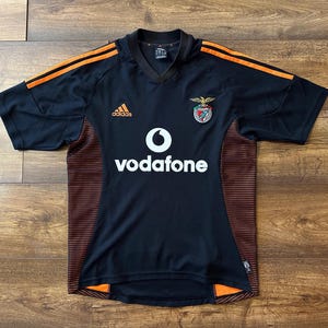 FC Benfica 2002 Football Jersey Men S Black Home Shirt kit, maglia, camiseta
