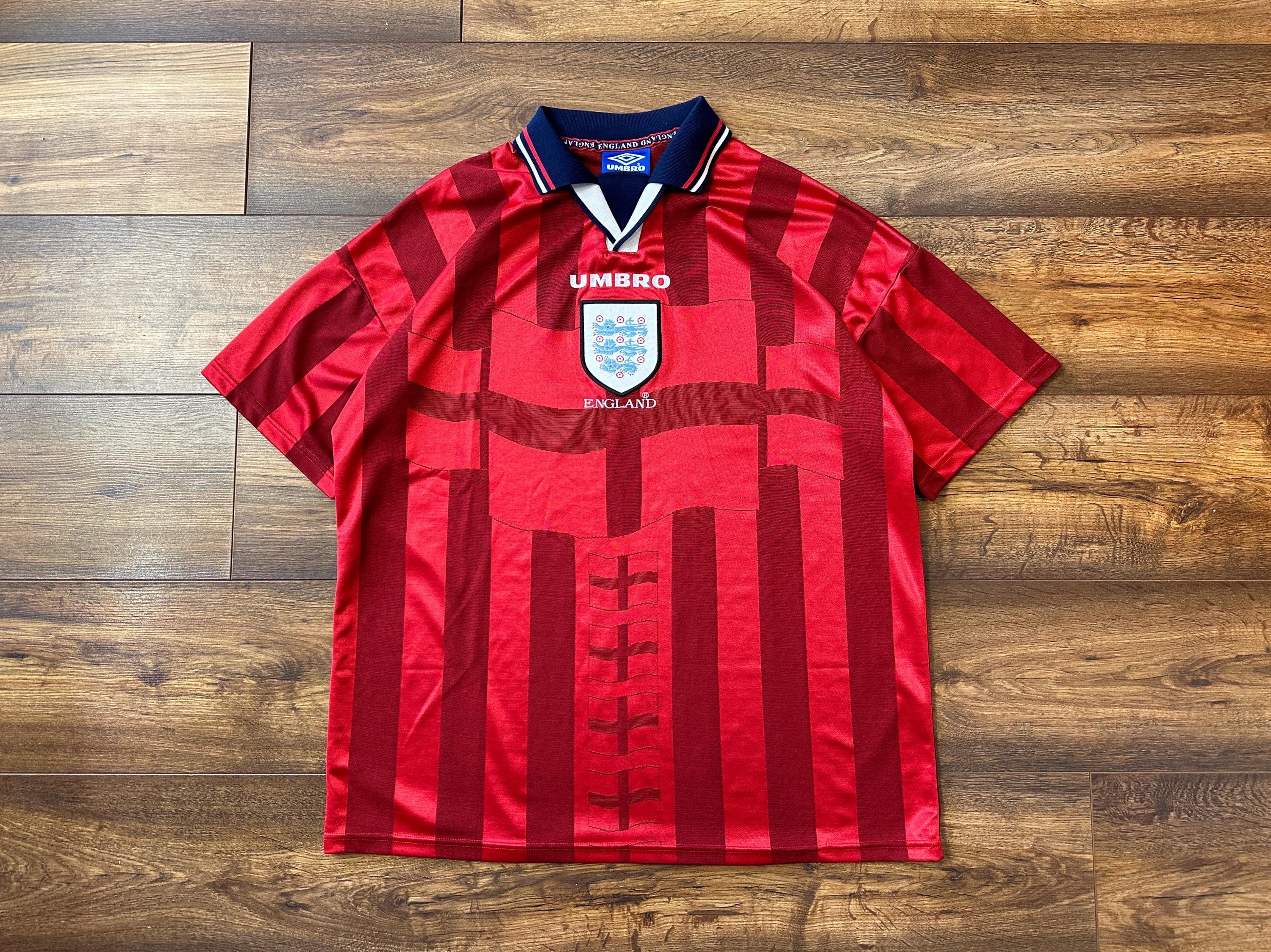 Rare England Team 1997 1998 1999 Umbro Away Kit Football Shirt