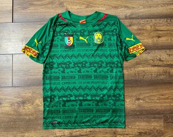 Men&#39;s Cameroon National Team Home Soccer Jersey Medium M adult
