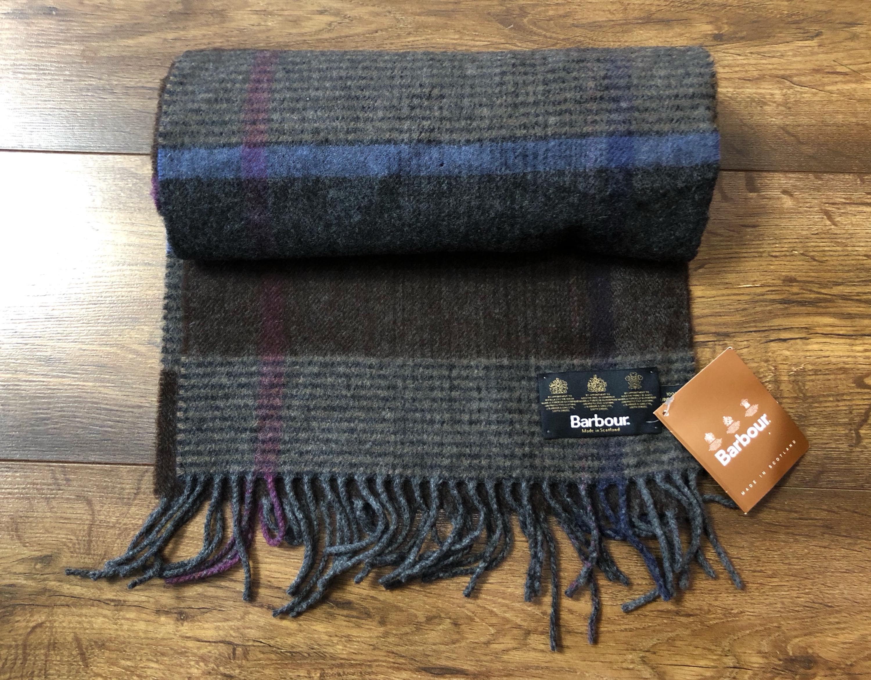 barbour ウールマフラー made in scotland Barbour Made in Scotland - Etsy
