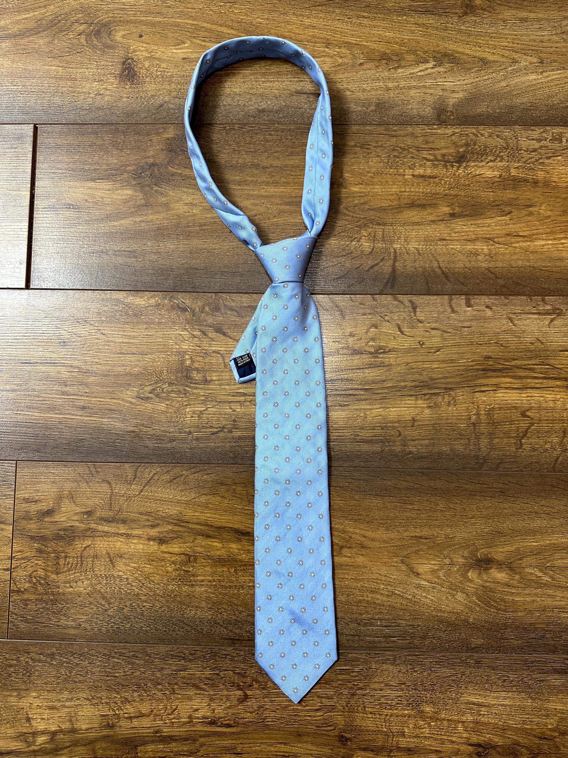 Cravate verte en lin et soie - Made in Italy