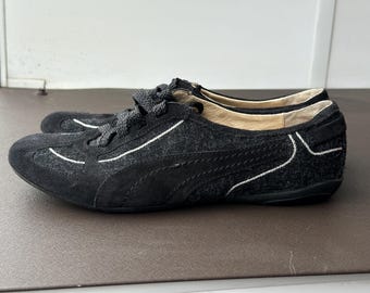 2000s Vintage rare Puma Speed Cat Nuala Sneakers shoes – US 8 / EU 39 – Made in Italy – Y2K Mode Black color