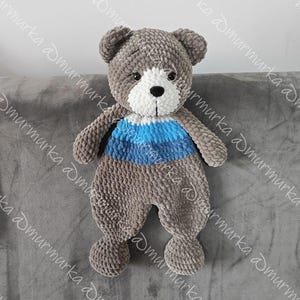 Amigurumi bear. Sailor bear. Cute crochet amigurumi, handmade toy.