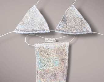 Holographic Microkini | Exotic Dancewear