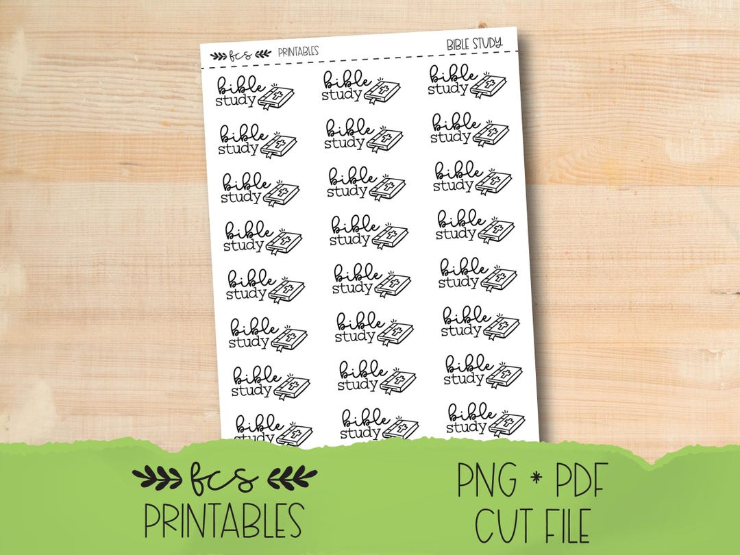 Scriptbox Doodle Printable BIBLE STUDY Doodle Script Stickers in Four Colorways - Etsy UK