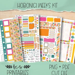 BOLD STROKES Hobonichi weeks printable sticker kit