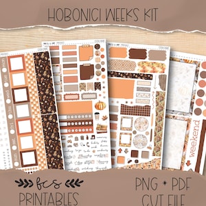 COZY DAYS Hobonichi weeks printable sticker kit