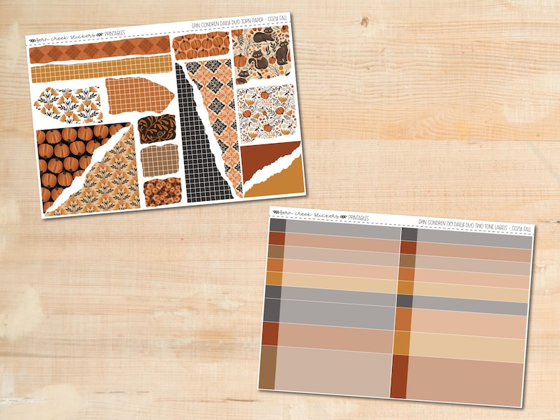 7x9 Erin Condren Daily Duo Printable Sticker Kit - Cricut and ...
