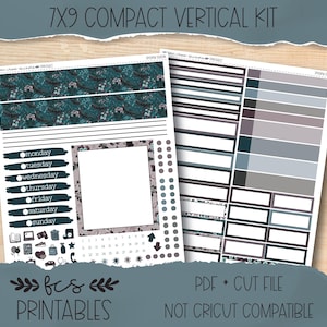 SPOOKY SEASON 7x9 Compact Vertical printable sticker kit
