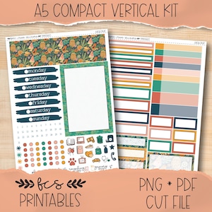 JUICY FRUIT A5 Compact Vertical printable sticker kit