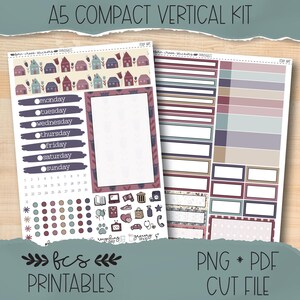 FOLK ART A5 Compact Vertical printable sticker kit