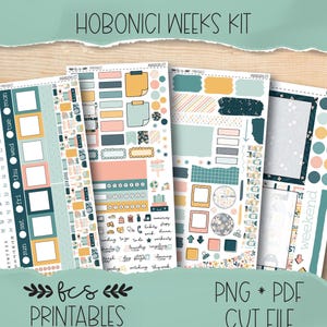WANDERLUST Hobonichi weeks printable sticker kit