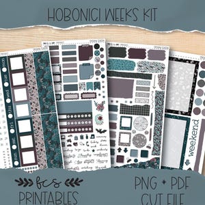 SPOOKY SEASON Hobonichi weeks printable sticker kit