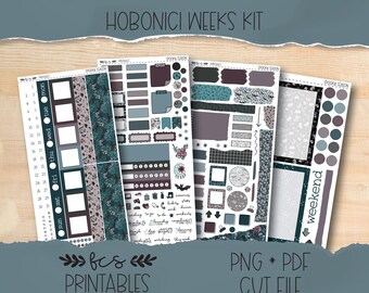 SPOOKY SEASON Hobonichi Wochen druckbare Aufkleber Kit