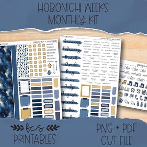 NEW POSSIBILITIES Hobonichi weeks printable monthly sticker kit