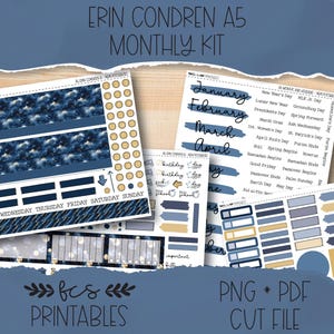 NEW POSSIBILITIES Erin Condren A5 printable monthly sticker kit