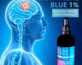 2x Alta concentrazione 2% Soluzione di blu di metilene - 100 ml | Purezza ultra elevata 2x Alta concentrazione 2% Soluzione di blu di metilene - 100 ml | Purezza ultra elevata