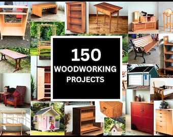 150 Woodworking Plans: Home Decor & Outdoor Furniture (Digital Download)