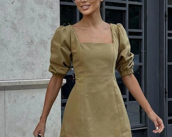 sachin and babi light blue dress Beige Casual Dresses for Women
