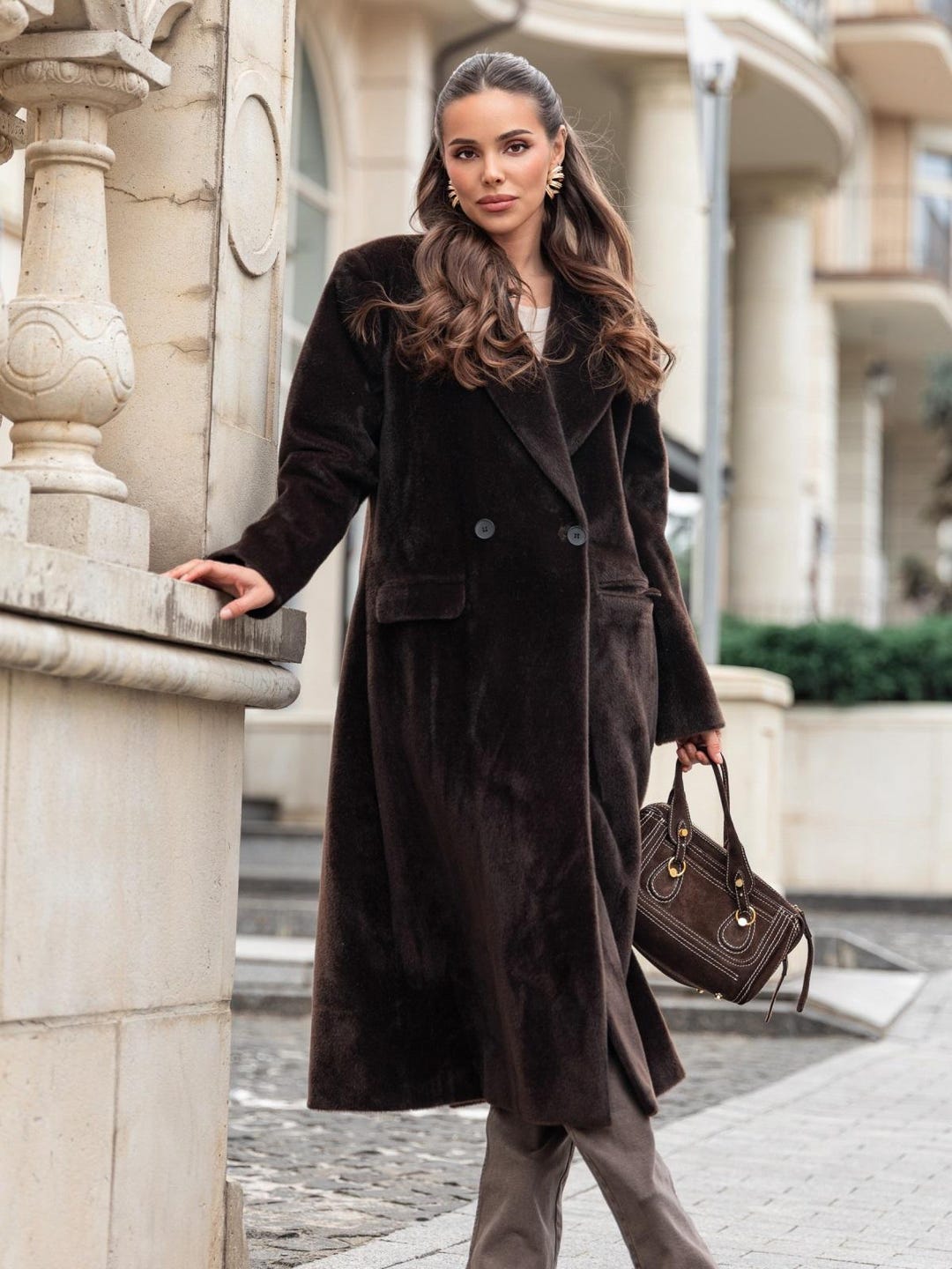 SOFT FAUX FUR COAT