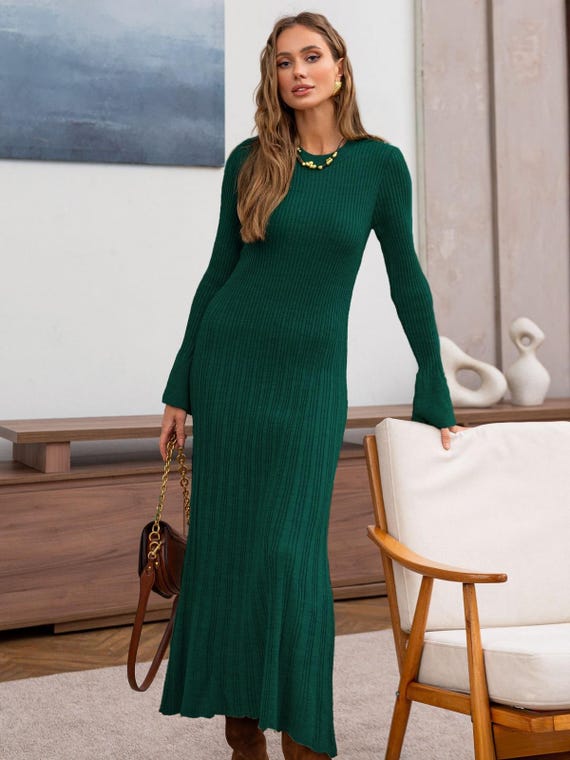 strapless open back dress Rue Ribbed Midi Dress