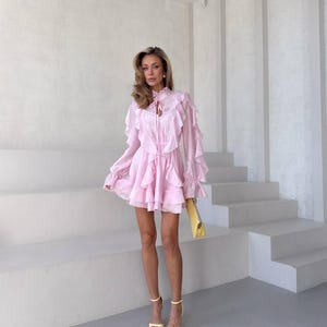 Mimi Tencel Slip Dress mit Französischer Spitze, Romantische Braut Morgenrobe, Öko-Luxus Seide Nachthemd, Coquette Aesthetic Loungewear XS-XL Bild 13