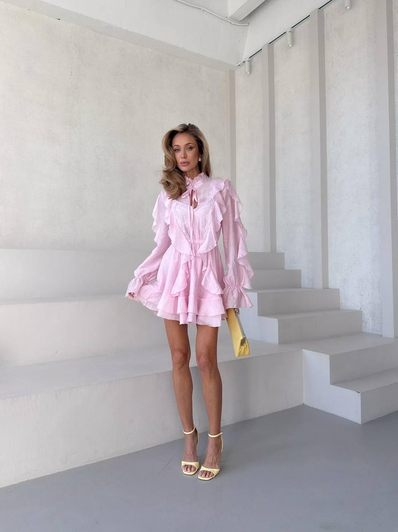 Mimi Tencel Slip Dress mit Französischer Spitze, Romantische Braut Morgenrobe, Öko-Luxus Seide Nachthemd, Coquette Aesthetic Loungewear XS-XL Bild 13