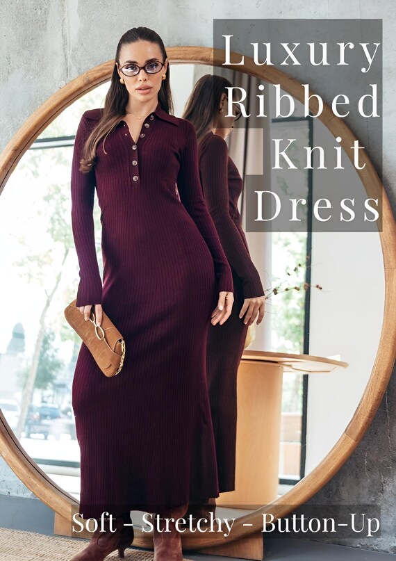 mauve knit dress Joey Knit Maxi Dress, XS in Zephyr Mauve main image 0