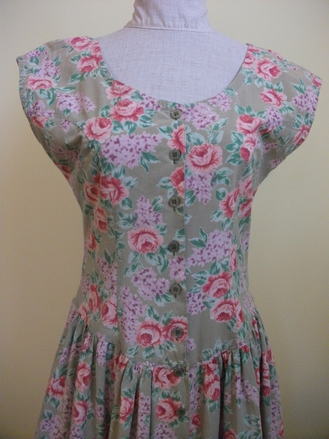 Vintage Hand Knit Midnight Cap Sleeve Dress Selected by  Anna Corinna main image 1