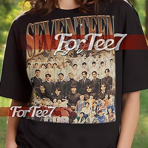 SEVENTEEN KPOP Shirt - Seventeen KPOP Vintage Shirt, Seventeen Kpop  Retro 90s Tshirt, Seventeen Kpop Bootleg Tee #Saf