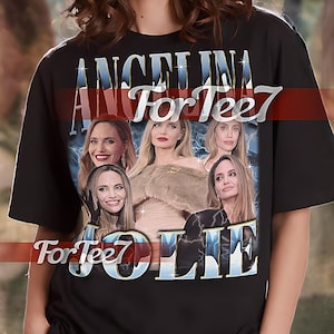 ANGELINA JOLIE Vintage Shirt, Angelina Jolie Homage Tshirt, Angelina Jolie Fan Tees, Angelina Jolie Retro 90s, Angelina Jolie Merch #tpc